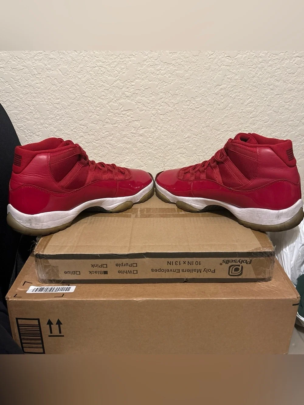 Nike Air Jordan 11 Retro ‘96’ Red with Black Jumpman Size 12